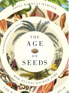 Book with various botanical art on it - The Age of Seeds