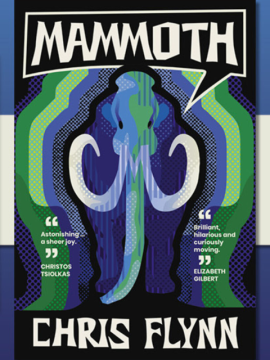 Bright book with a mammoth in greens and blues - Mammoth